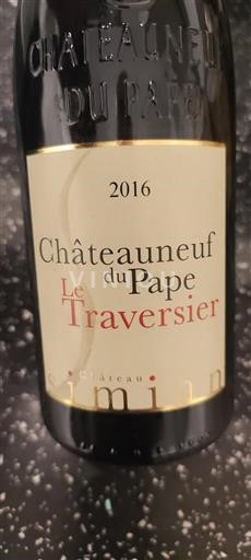 Vale do Ródano Châteauneuf-du-Pape Château Simian Le Traversier 2016