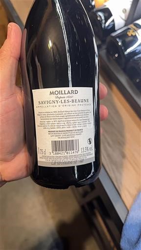 Bourgogne Savigny-lès-Beaune Domaine Moillard 2019