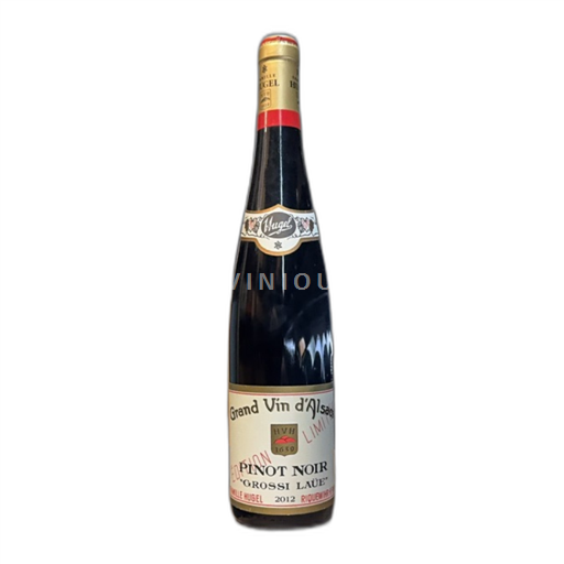 Vin Rouge sec Grossi Laüe Famille Hugel 2012 France Alsace Pinot noir AOC