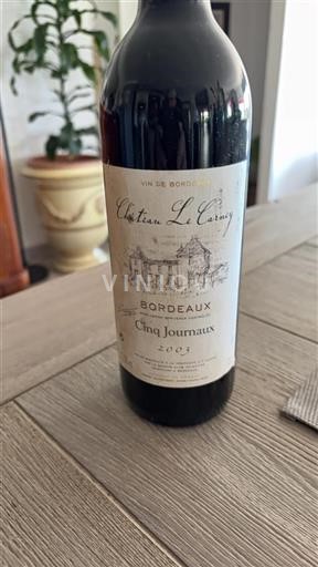 Bordeaux Château Le Carny Cinq Journaux 2003
