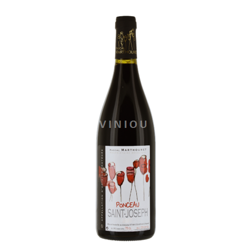 Vin Rouge sec Ponceau Pascal Marthouret 2022 France Vallée du Rhône Saint-Joseph AOC
