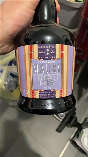 Roussillon Maury Les Vignerons De Maury Grenat Pollen 2022