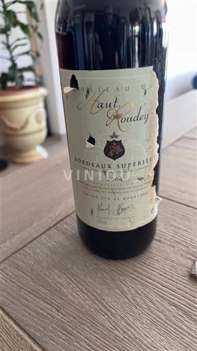 Bordeaux Bordeaux supérieur Château Haut Roudet 2004