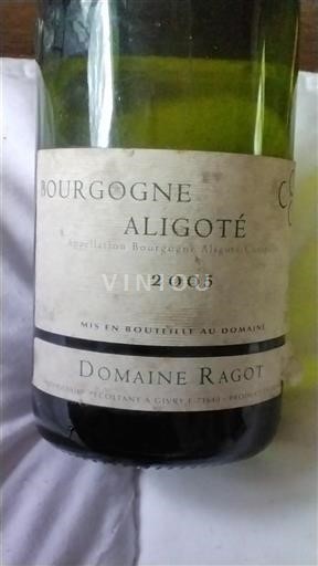 Burgundy Bourgogne Aligoté Domaine Ragot 2005