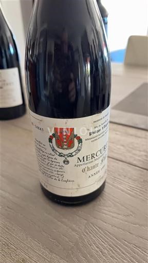 Bourgogne Mercurey Philippe De Mery Chante Merle Ikke årgangsbestemt