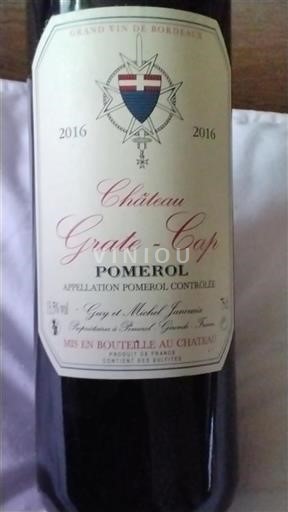 Burdeos Pomerol Château Gratecap 2016