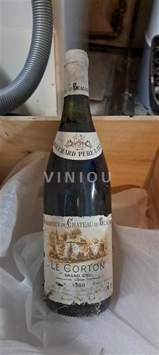 Vin Rouge sec Le Corton Domaine S du de Beaune 1990 France Bourgogne Corton AOC Grand Cru