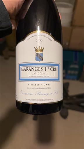 Burgundy Maranges Premier Cru Domaine Brazey Et Fils Les Loyères 2022