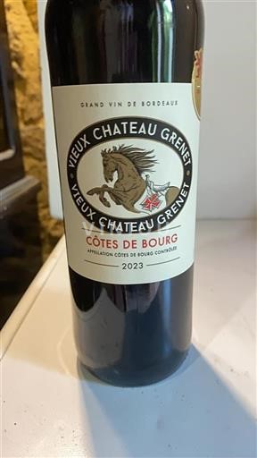 Bordeaux Côtes-de-bourg Château Vieux Grenet 2023