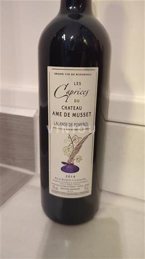 Bordeaux Lalande-de-pomerol Château Ame de Musset Les Caprices 2014