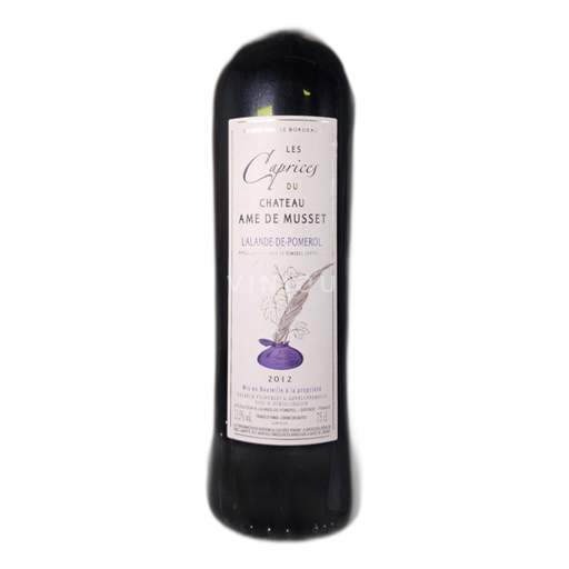 Bordeaux Lalande-de-pomerol Château Ame de Musset Les Caprices 2012