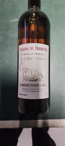 Alpe in reke Rona Ardeški vinogradni grici Domaine Rouresol Le Rosé de Lina Neleten.