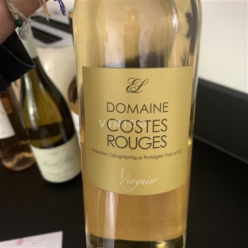 Languedoc och Roussillon Pays d'Oc Domaine Costes Rouges Viognier Icke årgångsbetecknad