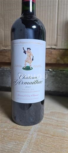 Bordéus Pauillac Grand Cru Classé Château Armailhac 2017