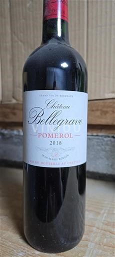 Burdeos Pomerol Belle Grave 2018