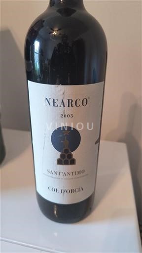 Vin Rouge sec Nearco Col Orcia 2003 Italie Toscane Sant'Antimo DOC