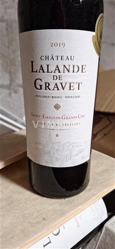 Bordeaux Saint-Émilion Grand Cru Château Lalande De Gravet 2019