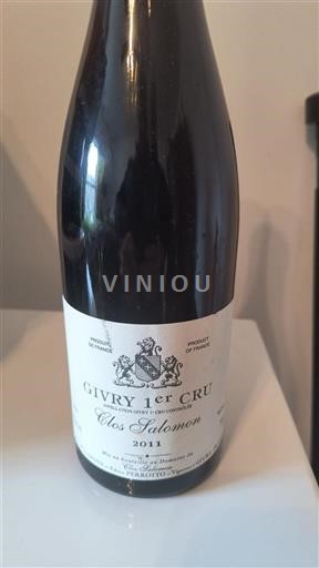 Bourgondië Niet gespecificeerd Premier Cru Domaine Clos Salomon 2011