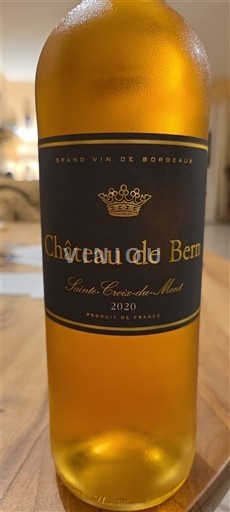 Bordeaux Sainte-Croix-Du-Mont Château Bern 2020