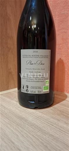Rhône-dalen Côtes-du-Rhône-Villages Domaine Des Favards Plan de Dieu 2018