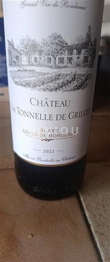 Bordeaux Blaye-Côtes-de-Bordeaux Château La Tonnelle De Grillet 2022