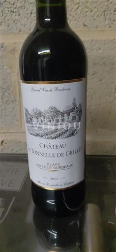 Bordoja Blaye-côtes-de-bordeaux Château La Tonnelle De Grillet 2022