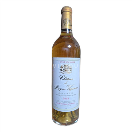 Bordeaux Sauternes Grand Cru Château Rayne Vigneau 2005
