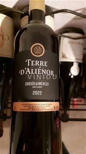 Bordeaux Non specificato Terre Aliénor L'Absolu Merlot 2022