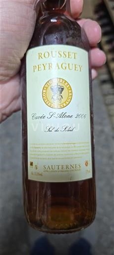 Bordeaux Sauternes Rousset Peyraguey S-Alone 2006
