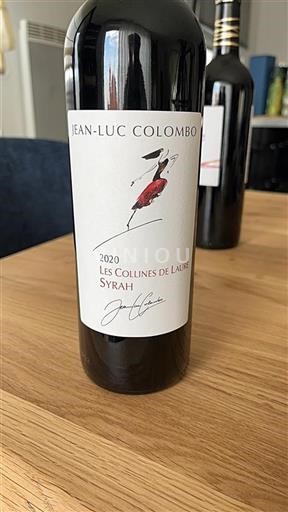 Vin Rouge sec Les Collines de Laure Domaine Jean-Luc Colombo 2020 France Vallée du Rhône AOC