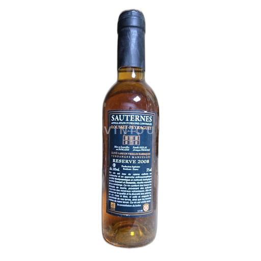 Bordeaux Sauternes Rousset Peyraguey Réserve 2008