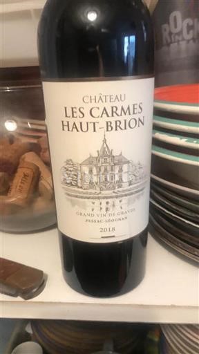 Bordeaux Pessac-Léognan Château Les Carmes Hautbrion 2018