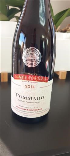Burgundy Pommard Domaine Dubois Orgeval 2014