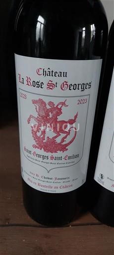 Bordeaux Saint-Georges-Saint-Émilion Château La Rose St Georges 2023