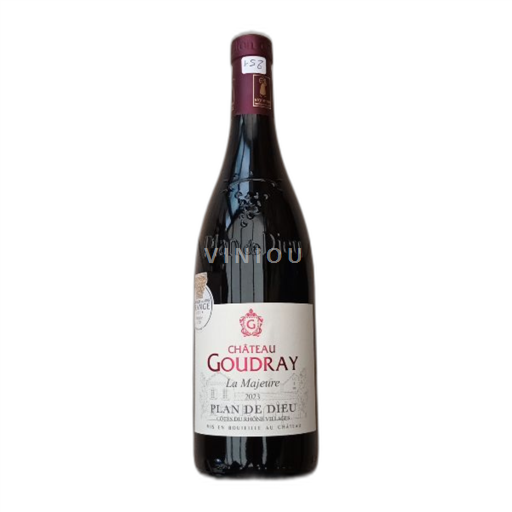 Rhônen laakso Côtes-du-rhône-villages Château Goudray La Majeure - Plan De Dieu 2023