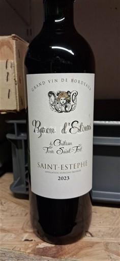 Bordeaux Saint-Estèphe Château Tour Saint Fort Baron d'Estours 2023