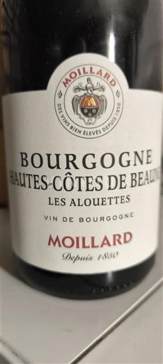 Burgundy Unspecified Domaine Moillard Les alouettes Non-Vintage