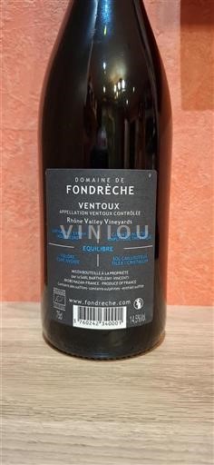 Rona dolina Ventoux Domaine Fondrèche Équilibre 2022