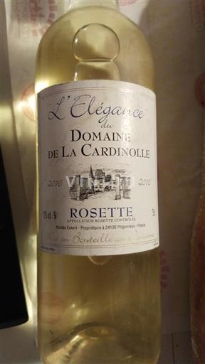 Southwest Rosette Domaine La Cardinolle L'Élégance 2016