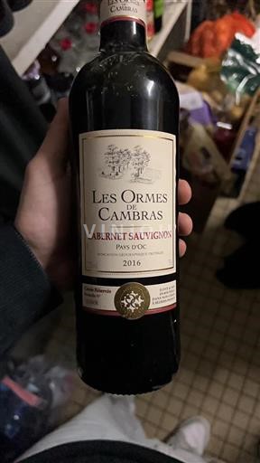 Languedoc-Roussillon Pays d'Oc Les Ormes De Cambra Réservée 2016