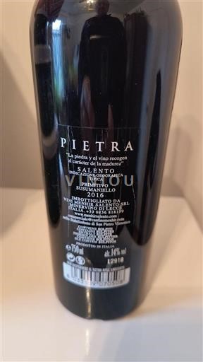 Puglia Alezio Masseria Altemura Pietra 2016
