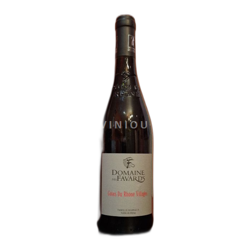 Vin Rouge sec 2019 Domaine Des Favards 2019 France Vallée du Rhône Côtes-du-rhône-villages AOC