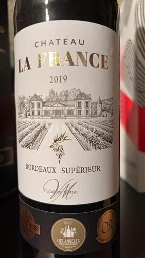 Bordeaux Bordeaux Supérieur Château La France 2019