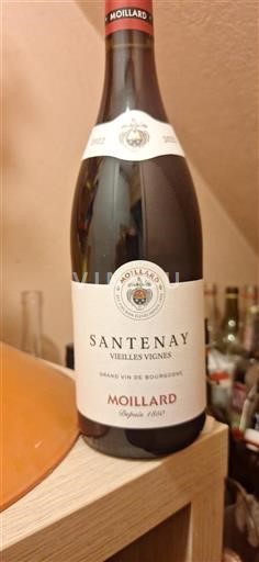 Vin Rouge sec Vieilles Vignes Moillard 2022 France Bourgogne Santenay AOC