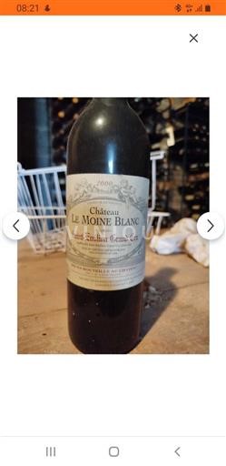 Bordeaux Saint-Émilion Grand Cru Grand Cru Le Moine Blanc 2000