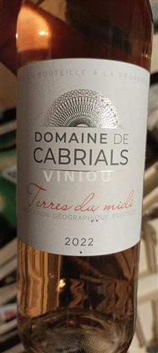 Languedoc Ikke specificeret Domaine Cabrials Terres du Midi 2022