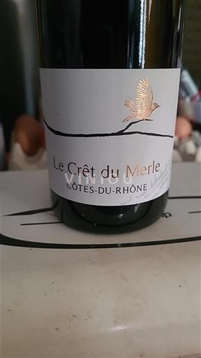 Rhône-dalen Côtes-du-Rhône Le Crêt Du Merle Ikke årgangsbestemt