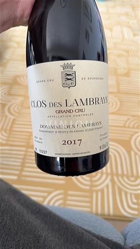 Burgundi Clos-des-lambrays Grand Cru Domaine Des Lambrays Clos des Lambrays 2017