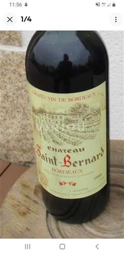 Bordéus Château Saintbernard 1988
