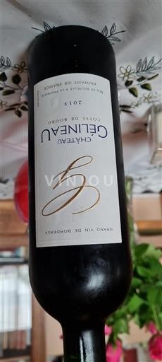 Bordeaux Côtes-de-bourg Château Gélineau 2015